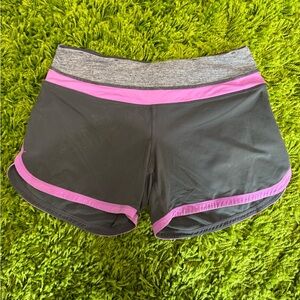 Lululemon Women's Gray and Pink Athletic‎ Shorts